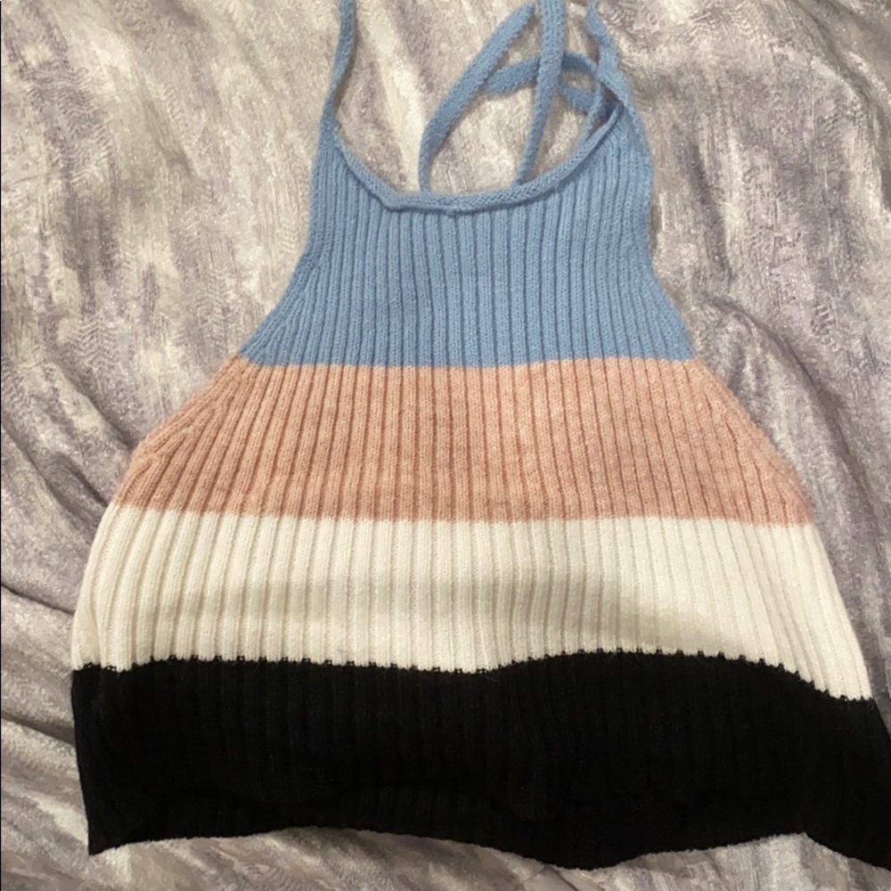 Backless top with tight skirt set